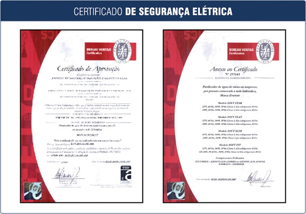 Certificações Soft Everest -  PuriFiltros - Mais saúde para você e sua família